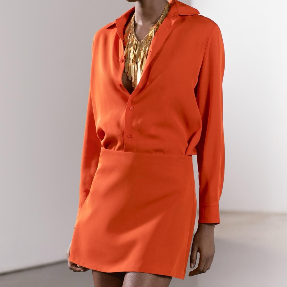 Zara Red Mini Skirt